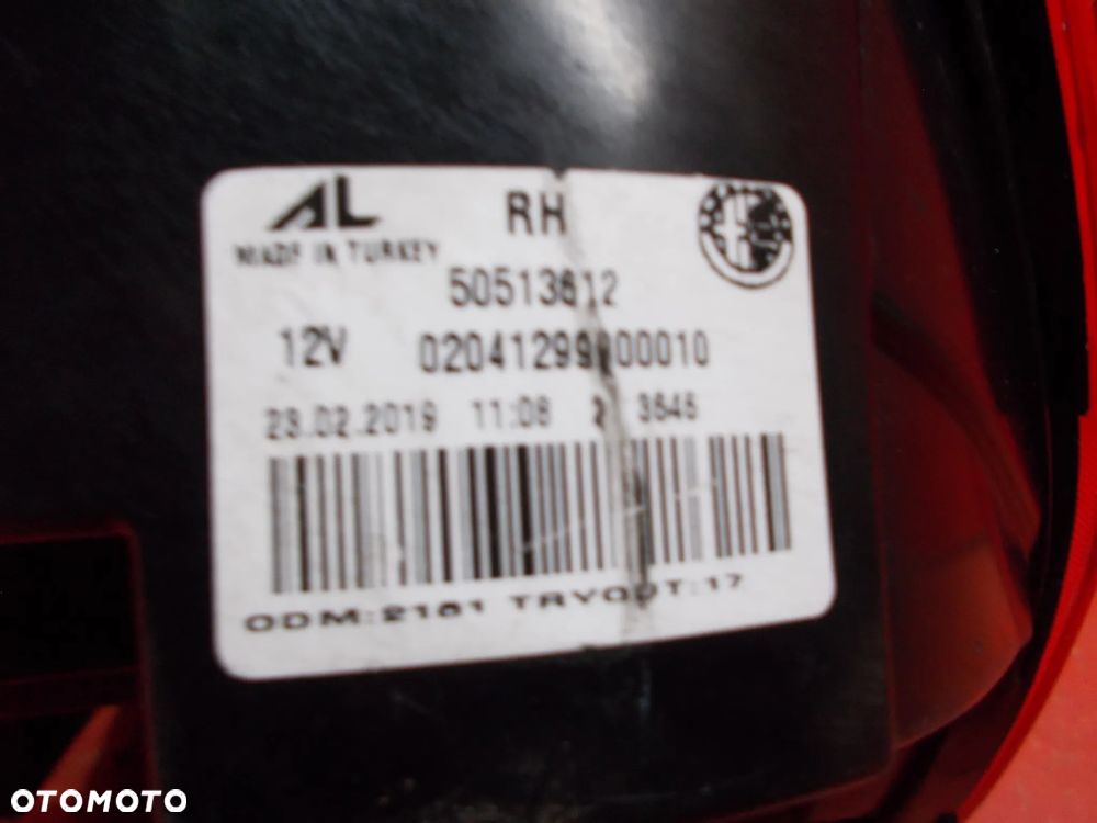 ALFA ROMEO GIULIETTA LAMPA PRAWA TYŁ TYLNA 50513612 - 3