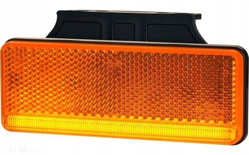 lampa obrysowa led boczna pomarańczowa z wieszakiem 12/24v - 1