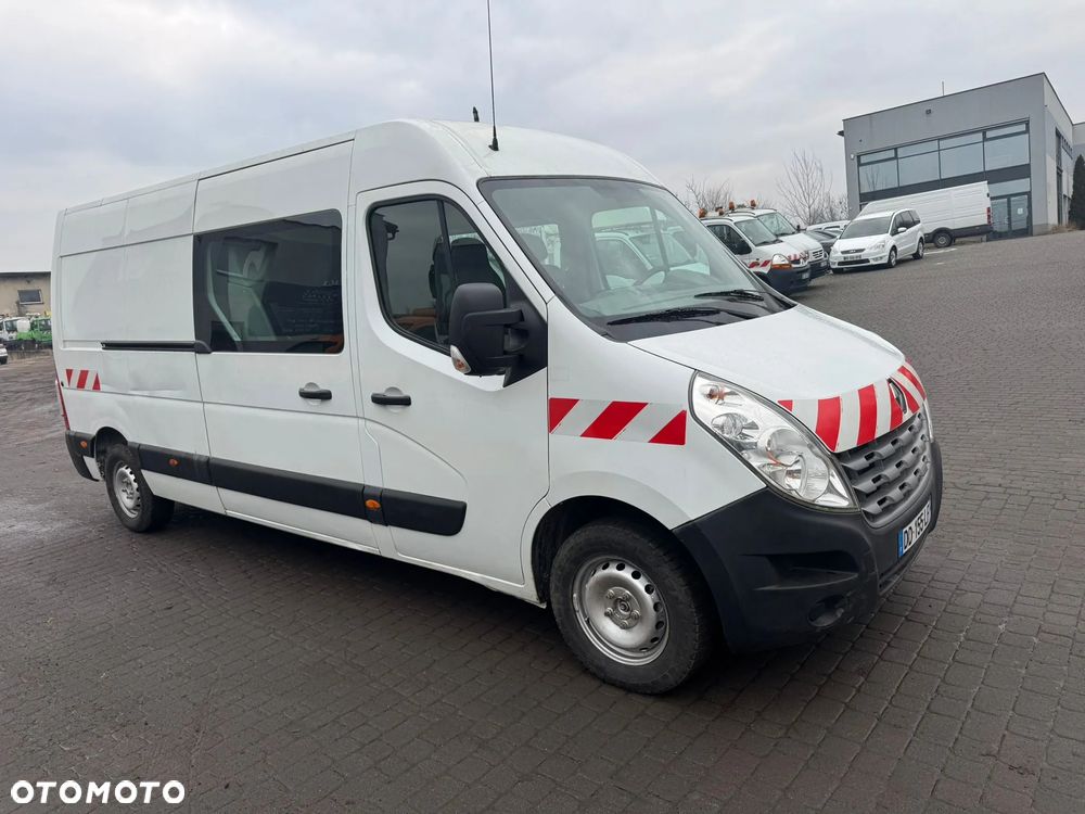 Renault Master L3H2 Max Długi Brygadówka 7 Osobowa 2013r. Paka 2.7m - 3