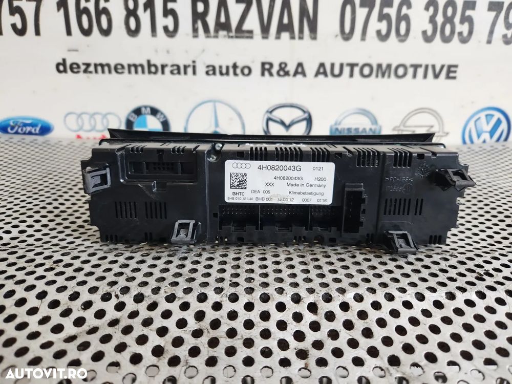 Panou Modul Clima Climatronic Cu Incalzire In Scaune Audi A8 4H D4 An 2010-2011-2012-2013-2014-2015-2016-2017 Cod 4H0820043G Dezmembrez Audi A8 3.0 Tdi Motor CLA Cutie NNY An 2010-2011-2012-2013-2014-2015-2016-2017 - Dezmembrari Arad - 4