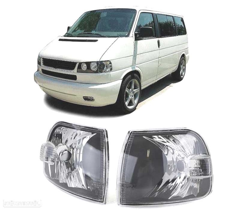 PISCAS FRONTAIS VOLKSWAGEN VW MULTIVAN 96-03 CRISTAL CLARO NEGRO - 1