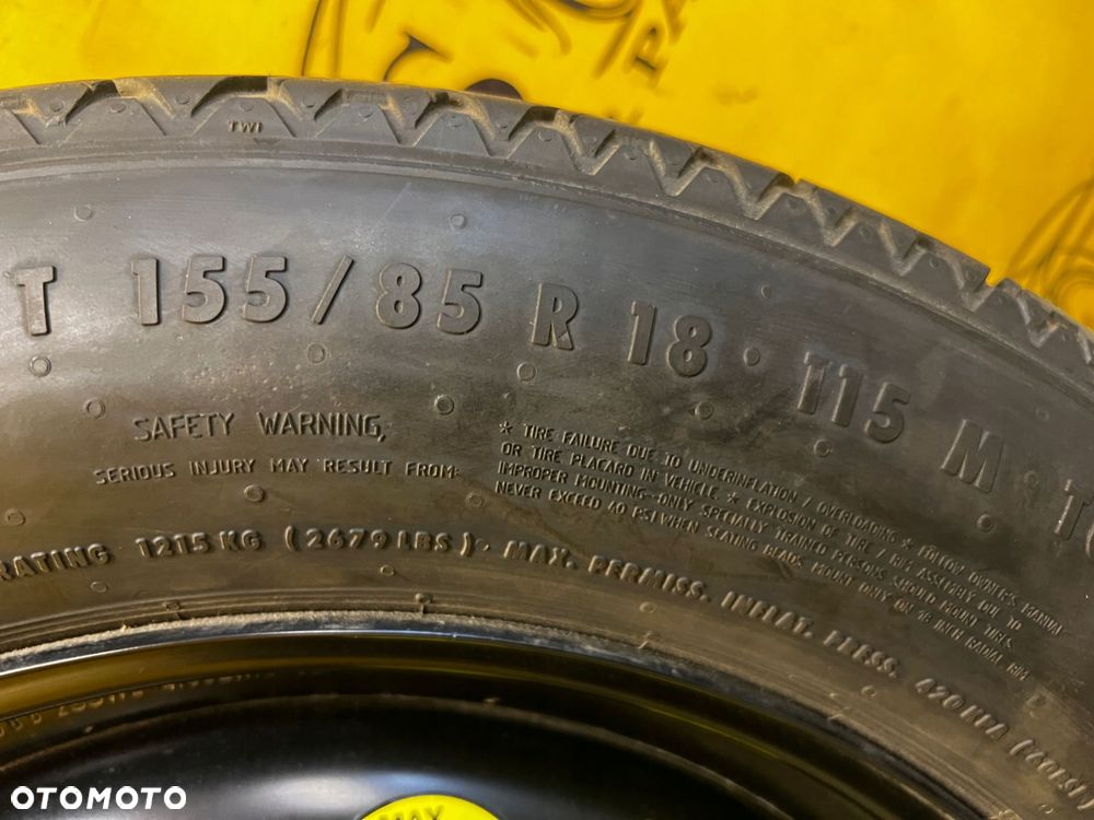 KOŁO ZAPASOWE DOJAZDOWE RANGE ROVER EVOQUE L538 II L551 155/85 R18 - 10