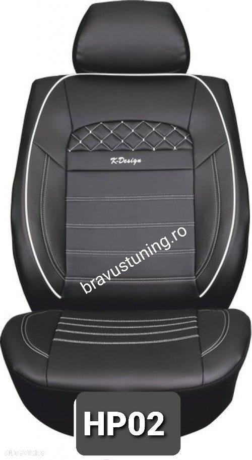 Huse scaun auto PREMIUM PIELE Eco Dedicate Touran 5 locuri INDIVIDUALE - 3