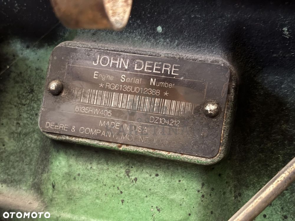 John Deere 6135RW405 Silnik Słupek Blok Kolektor Miska Olejowa Wał Koło Zamachowe Obudowa CZĘŚCI - 9