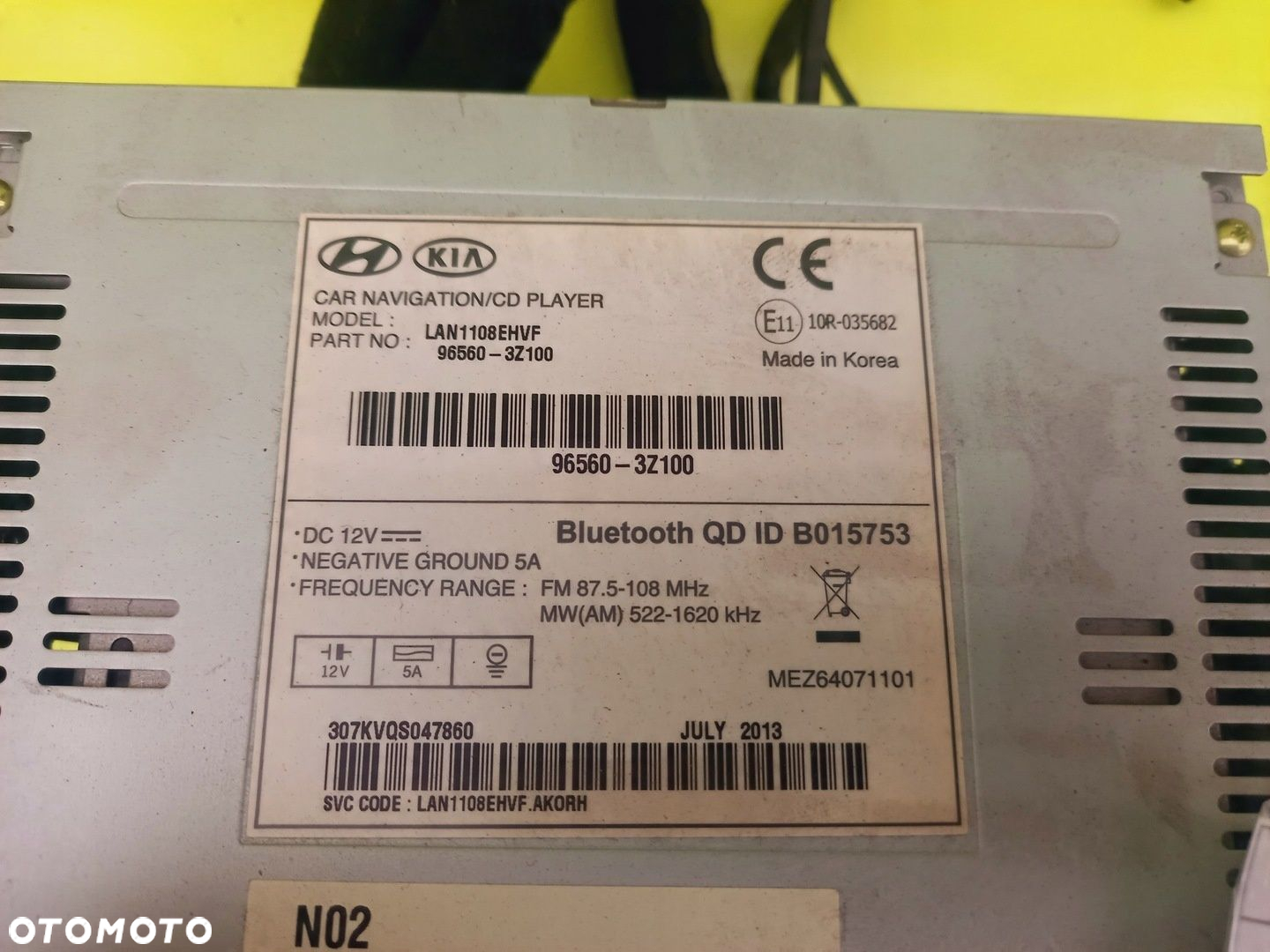 RADIO NAWIGACJA 96560-3Z100 HYUNDAI I40 12R - 4