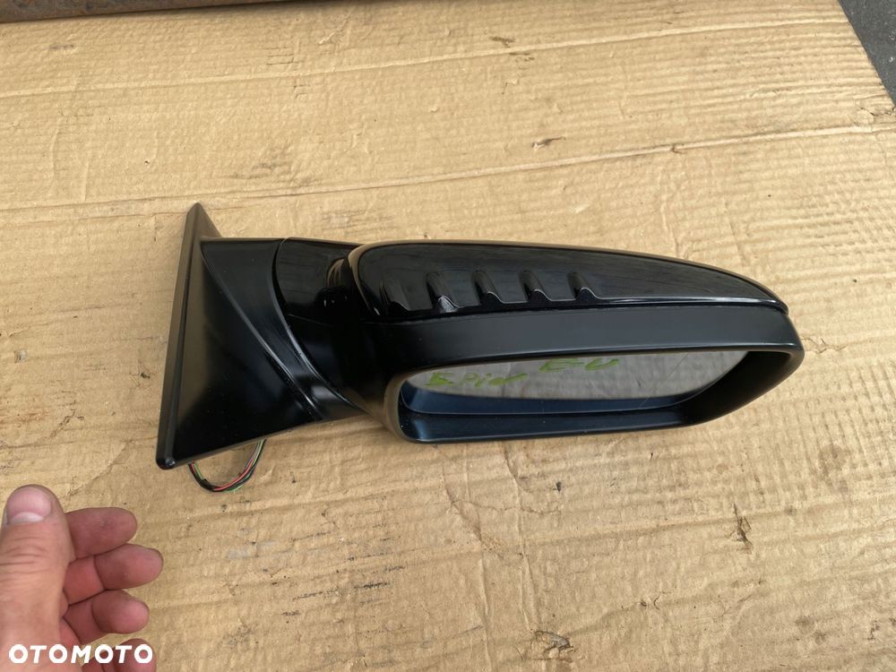 lusterko prawe bmw e46 coupe cabrio europa 5 pin czarne - 10