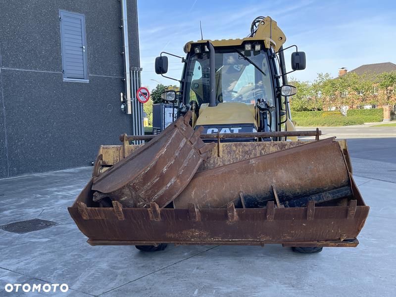 Caterpillar 428 F , rok 2012 4 łyżki, widły. - 6