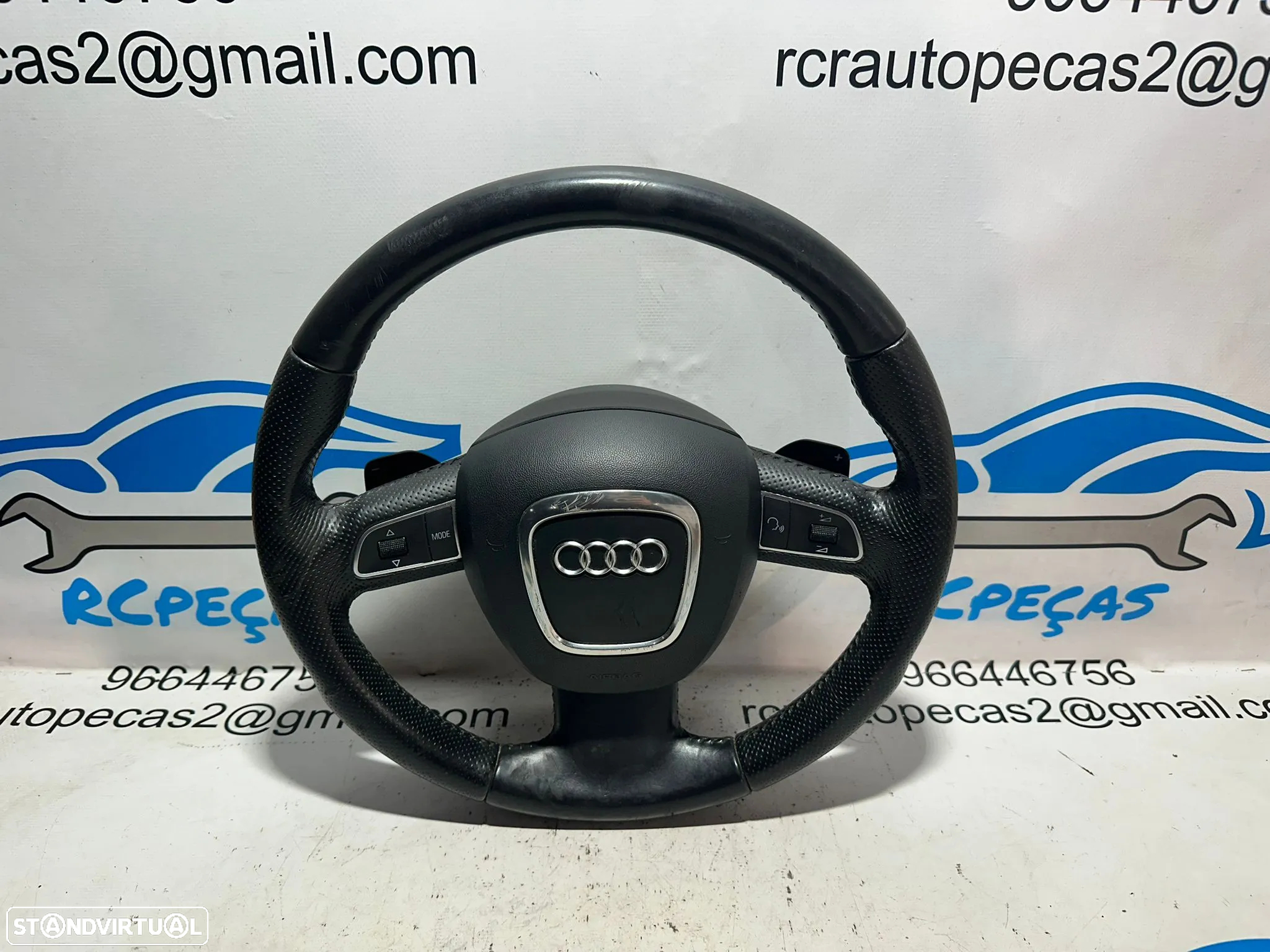Volante Airbag Multifunções Botões Patilhas Original Audi A3 8P DSG 8R0419091GTNA 2008 - 2012 - 2