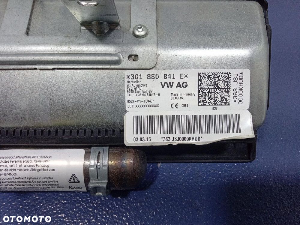 VW PASSAT B8 2014-2020 DESKA KONSOLA EUROPA AIRBAG - 12