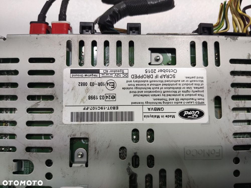FABRYCZNA NAWIGACJA RADIO FORD RANGER IV V 2012-2018 EB3T-16C107-FF - 5