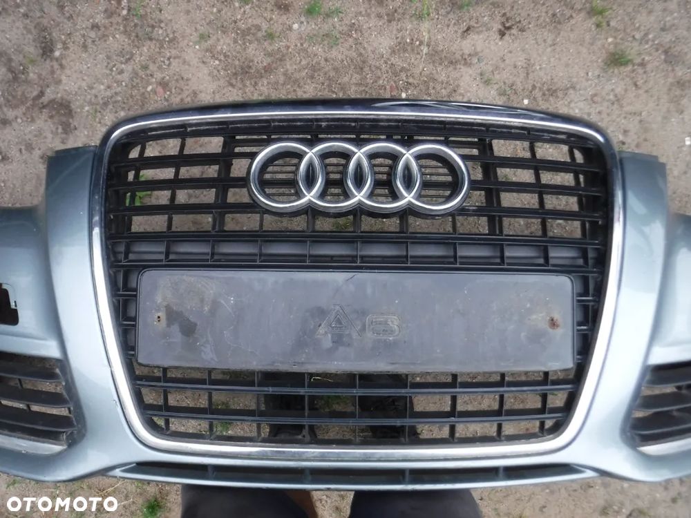 Audi A6 C6 lift zderzak pod xenon atrapa kompletny - 3