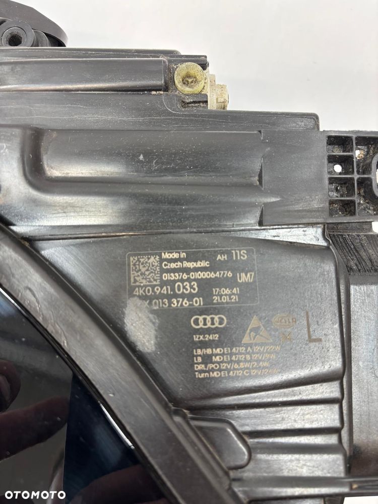 Audi A6 C8 4K0 Lampa Lewa Full Led Lewa Przód Przednia 4K0941033 - 10
