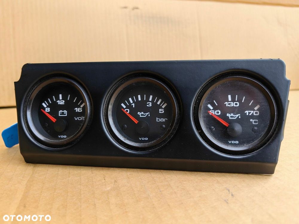 Dodatkowe zegary panel AUDI 80 90 b3 b4 s2 oryginalne z wiązka 893863159 - 1