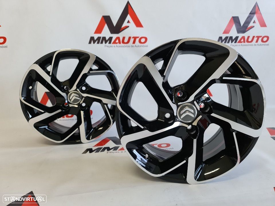 Jantes Citroen Preto Polido 15 - 5
