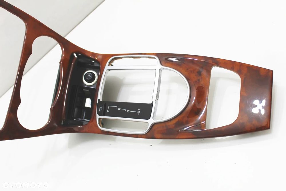 Ramka konsola środkowa popielniczka drewno dekor stan BDB OE Mercedes SL R230 W230 - 12