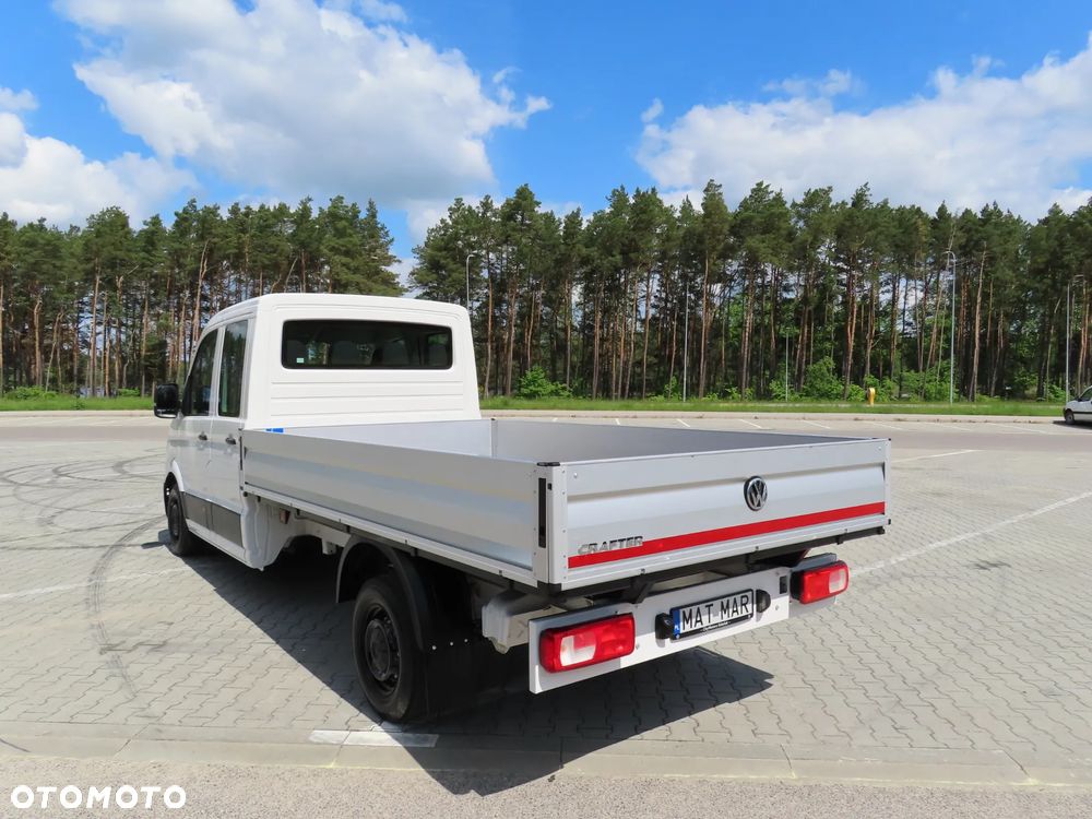 Volkswagen Crafter 35 TDI 2.0 140 KM Doka Brygadowy DUBEL MIXTO 7-Mio.Os + 1153 Kg Ład. Skrzynia Otwarta 3513 mm Długa Rozstaw Osi 4490 mm L4 HAK 3000 Kg Udźwig Stan Wizualny I Techniczny JAK NOWY Gotowy Dostępny OKAZJA POLECAM - 6