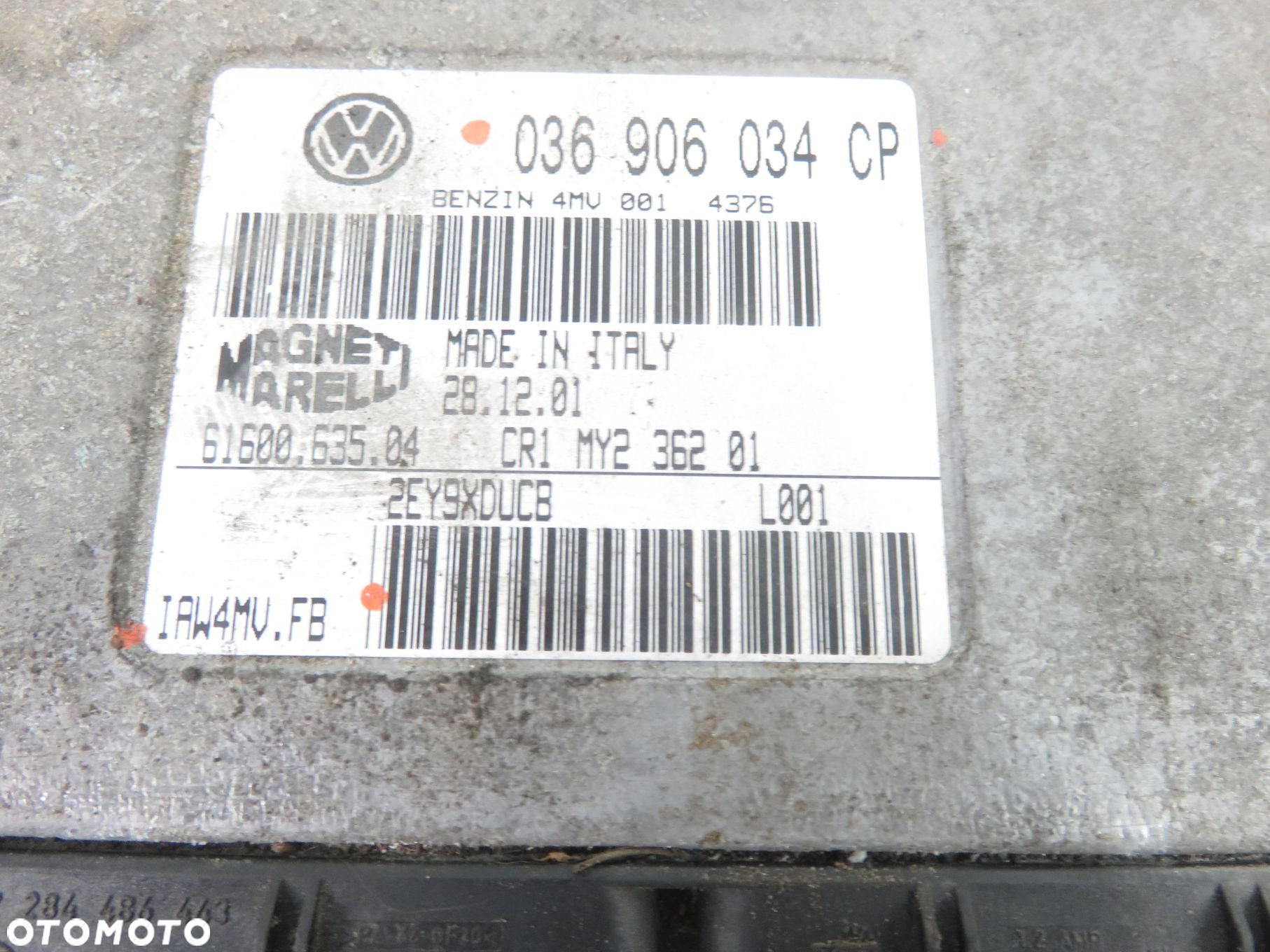 STEROWNIK SEAT LEON I 1.6 16 V 036906034CP IAW4MVFB - 3