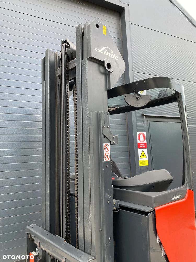 Linde R16 Reach truck wózek wysokiego składowania NOWA bateria - 17