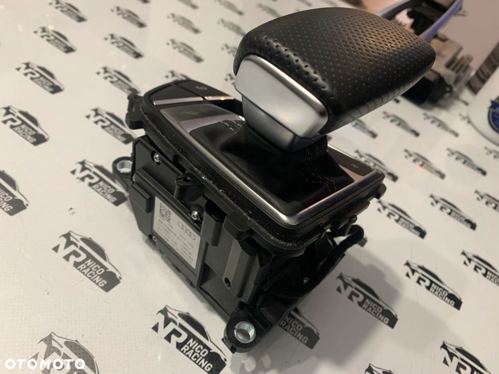 LEWAREK GAŁKA ZMIANY BIEGÓW AUDI A4 B9 SKÓRA 8W1713041N 8W1713041Q - 5