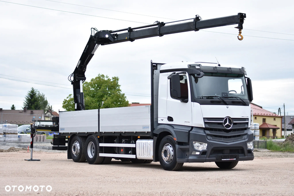 Mercedes-Benz Antos 2548 L Skrzynia 6.80m. + Hiab XS 144 HiDuo / Oś skrętna/ Sprowadzony ze Szwajcarii ! / Stan perfekcyjny !