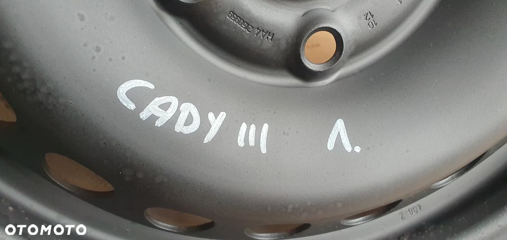 Felgi stalowe koła VW 5x112 6J ET47 16" R16 VW Caddy III 1K0601027C - 9