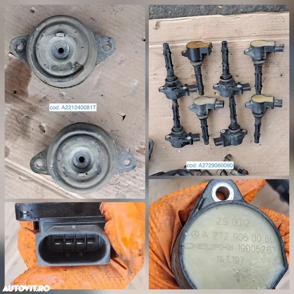 Compresor ac clima climatronic diesel benzina w221 w219 w164 w463 capac motor debitmetru electromotor SAM ECU calc motor instalatie electrica bobina inductie mercedes S-class R-class E-class ML GLE 2005-2010 - 6