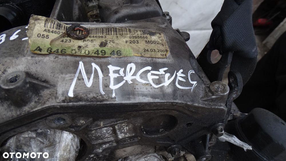 Silnik 2.2 CDI Mercedes W203 W209 C Klasa CLK 150KM 646963 A6460104946 - 7