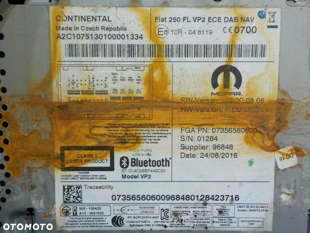 DUCATO III JUMPER BOXER LIFT 2.3 M-JET 18r VAN radio nawigacja 07356560600 - 15