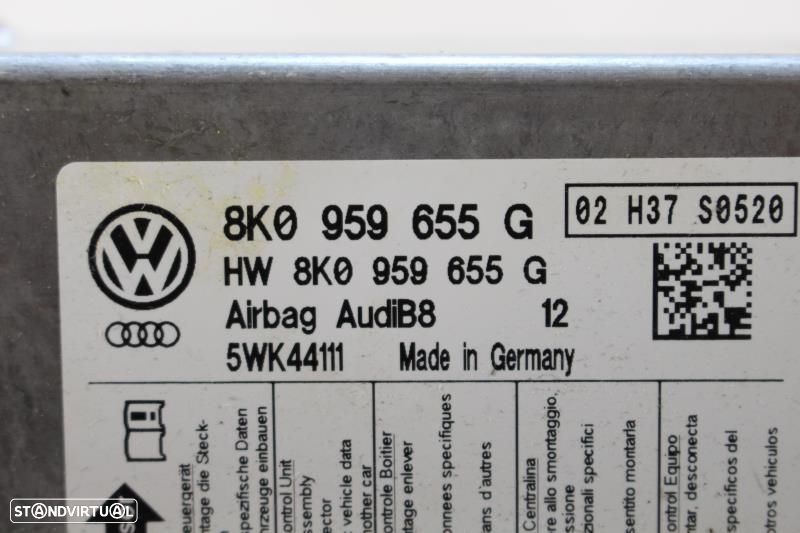 Centralina De Airbags Audi A5 (8T3)  8K0959655g / 5Wk44111 / 8K0 959 6 - 2