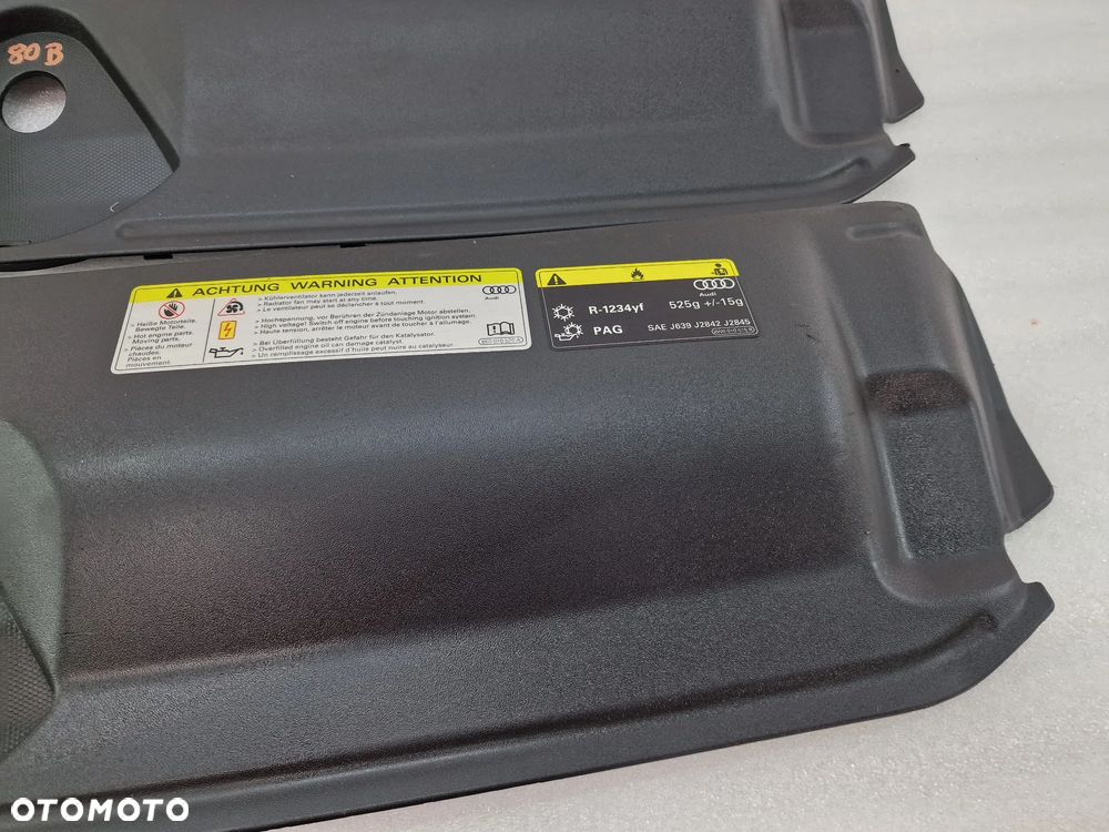 AUDI A4 B9 8W0 14- , LIFT 18- OSŁONA / NAKŁADKA PASA PRZEDNIEGO PRZÓD , NR 8W0807081 , 8W0807081F , NR AUKCJI OP80 - 4