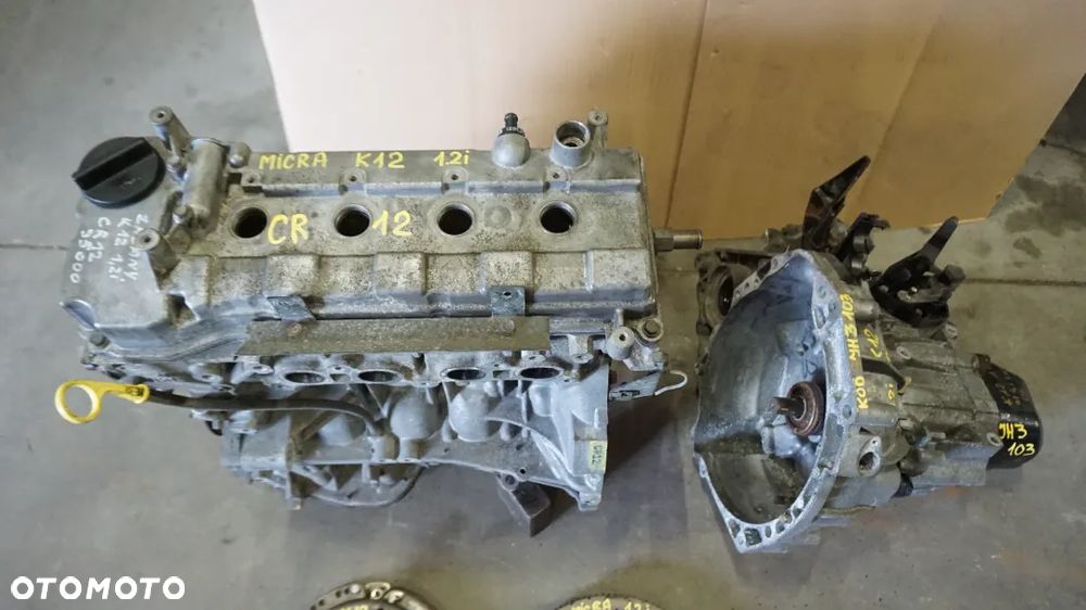 SILNIK CR12 NISSAN MICRA K12 1.2i, SKRZYNIA BIEGÓW JH3103 K12 1.2i - 1