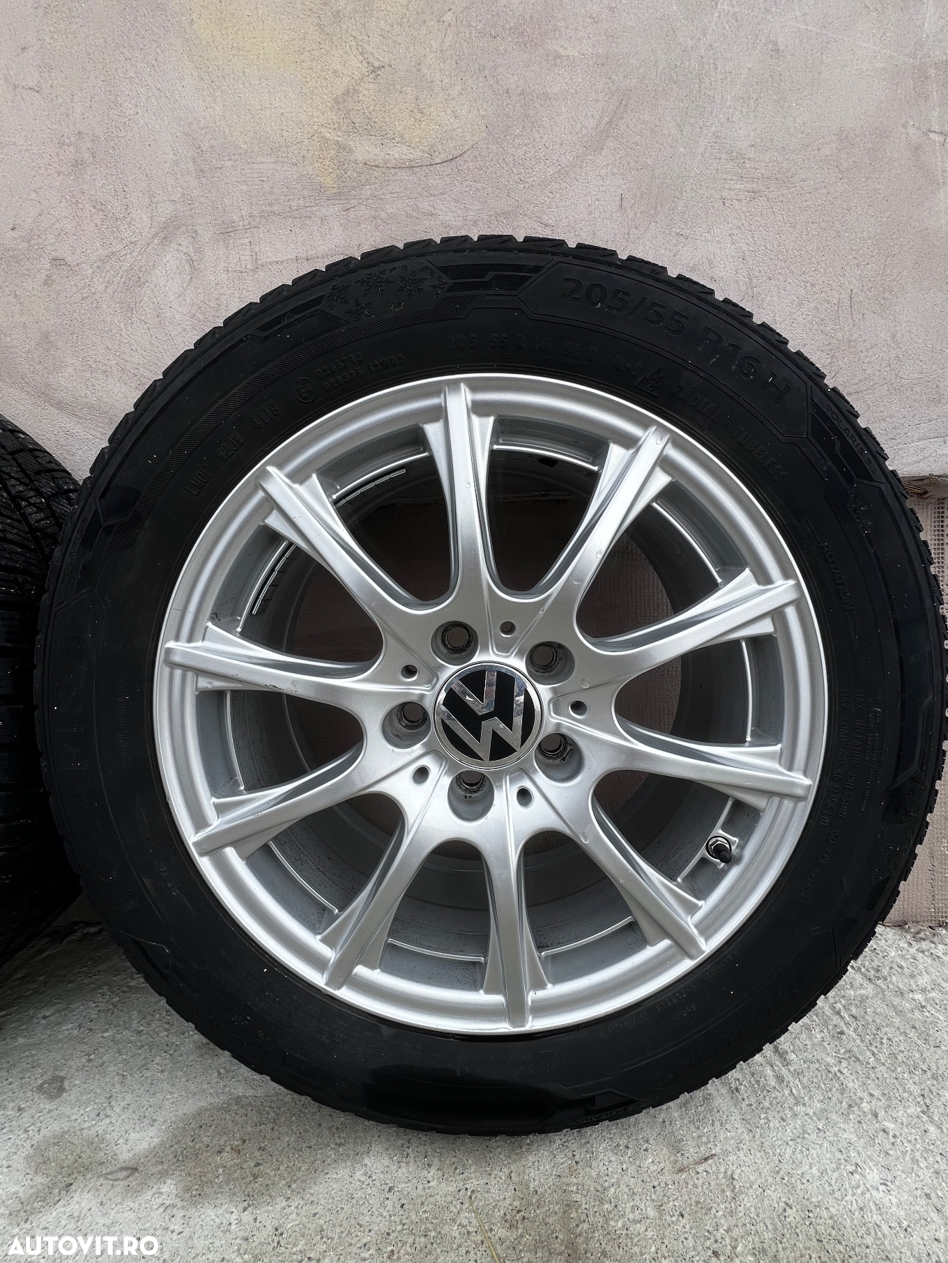 Roți iarnă 205 55 R16 5x112 Volkswagen Touran Mercedes - 2