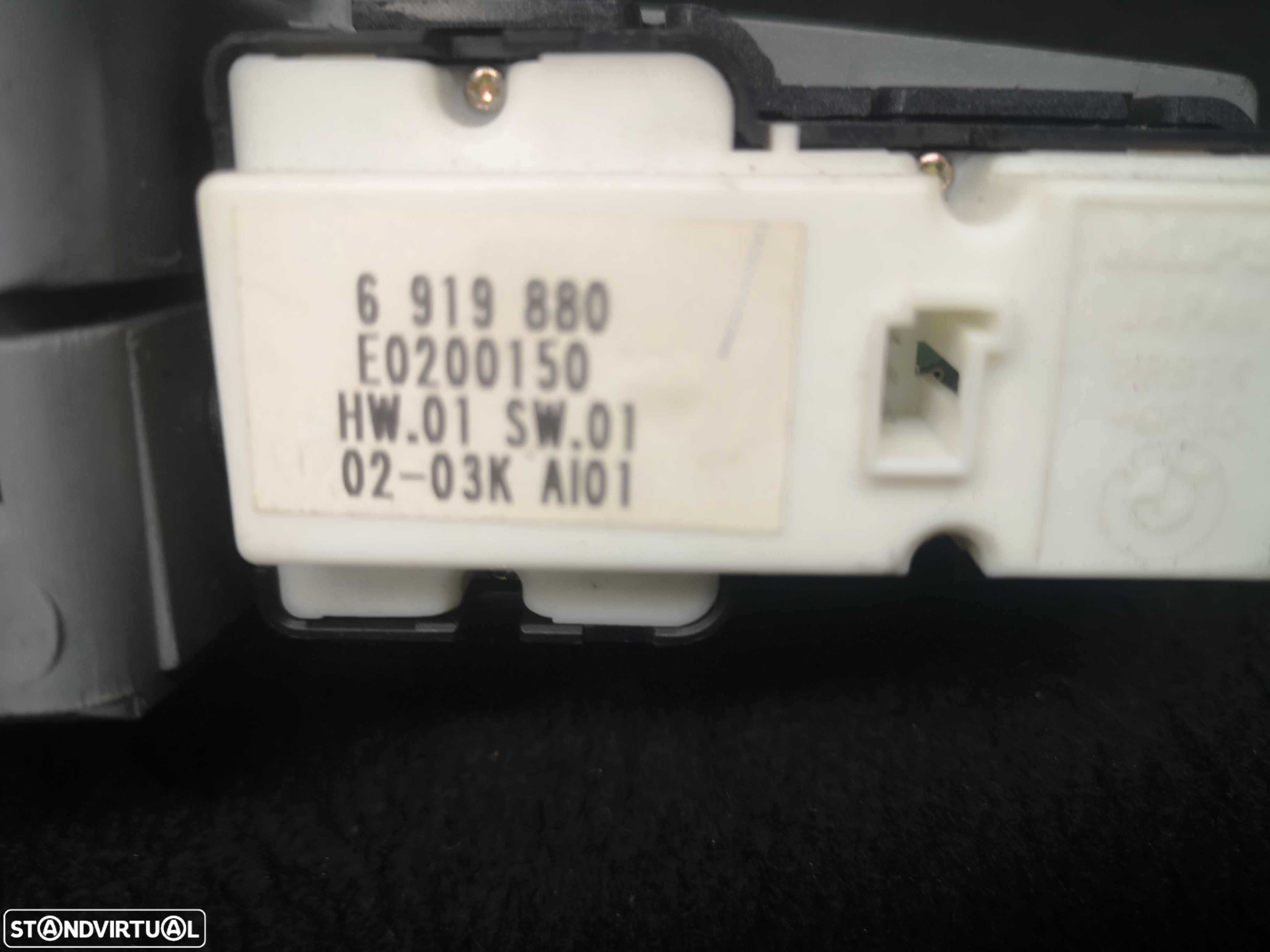 Interruptor comando de vidros Cortina traseira  da porta esquerda ORIGINAIS BMW7 E65 E66 2001-2008 - 4