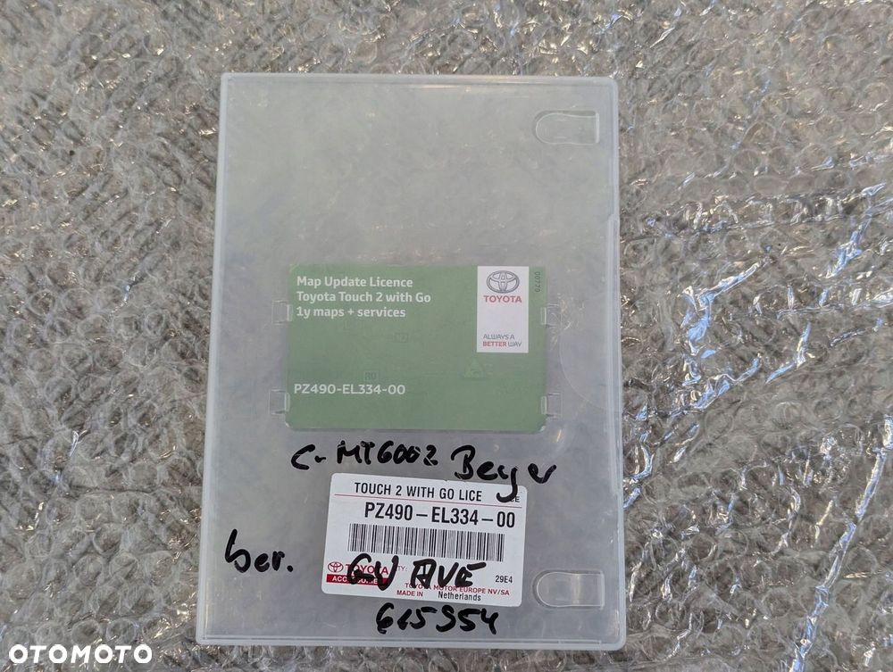 Lexus Toyota karta nawigacji klucz Touch 2 With Go