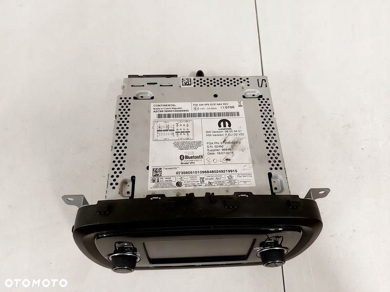 fiat 500x 500 x radio nawigacja navi 07356051010 - 5