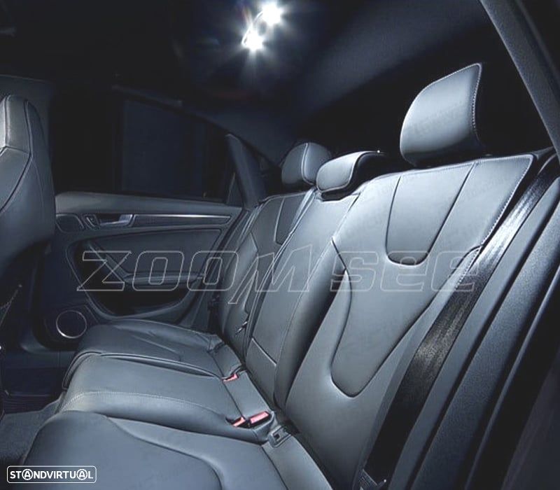 KIT COMPLETO 13 LAMPADAS LED INTERIOR PARA AUDI A4 B8 S4 - 2