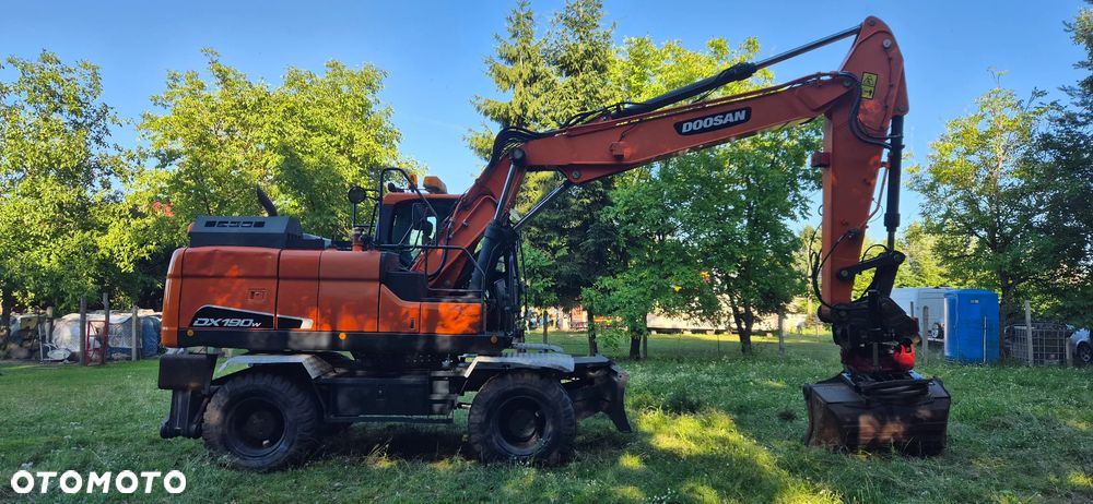 Doosan Koparka kołowa DX190W-5 rototilt nowe koła opony sprowadzona - 4
