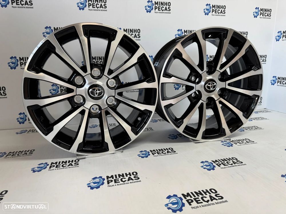 Jantes Look Toyota Hilux em 17 (6x139.7) Preto e Polido - 2