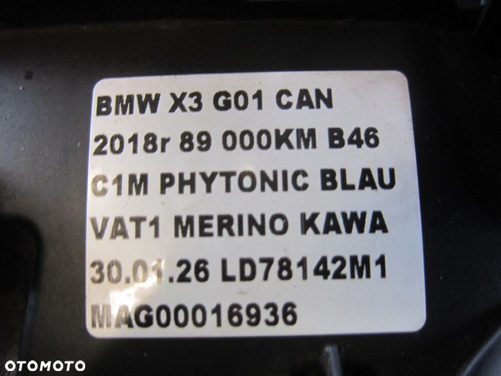 BMW X3 G01 X4 G02 SILNIK BENZYNA 2018R B46 2455327 11002455327 11002455326 - 8