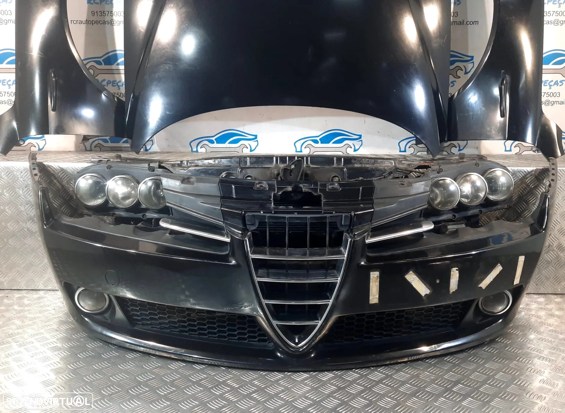 .FRENTE COMPLETA ALFA ROMEO 159 TI BRERA SPIDER 939 CAPOT PARACHOQUES GUARDA-LAMAS OTICAS XENON RADIADOR VENTILADOR FRENTE FIBRA REFORÇO - 15