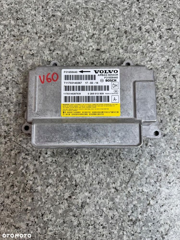 sensor moduł poduszek volvo s60 ii v60 i 2011-2018 xc60 i 08-2017 31658440 - 1