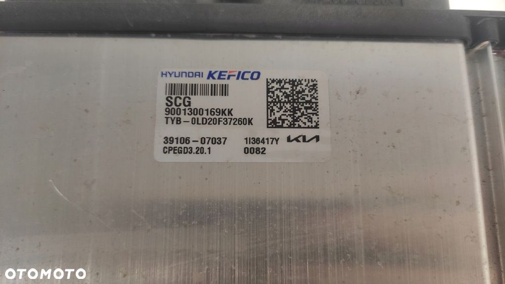 KIA STONIC LIFT 1.0 T-GDI G3LE BENZYNA KOMPUTER ZESTAW STARTOWY 39106-07037 - 2