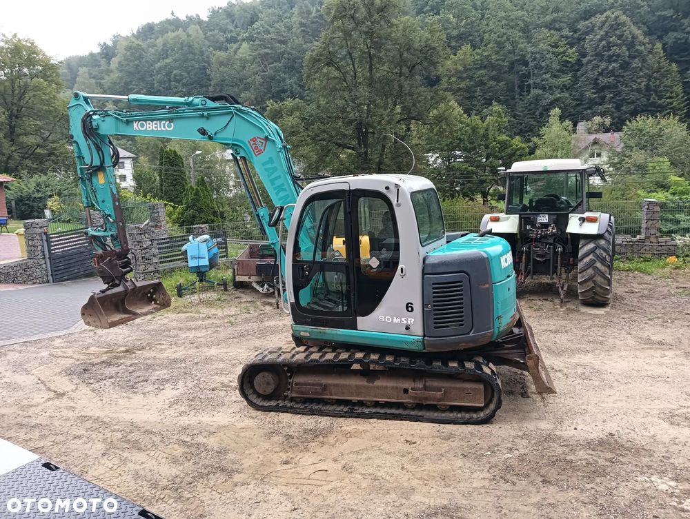 Kobelco SK 80MSR waga 8T | Klimatyzacja | 3 Łyżki | Szybkozłącze | Niemcy | koparka gąsienicowa koparka obrotowa - 3