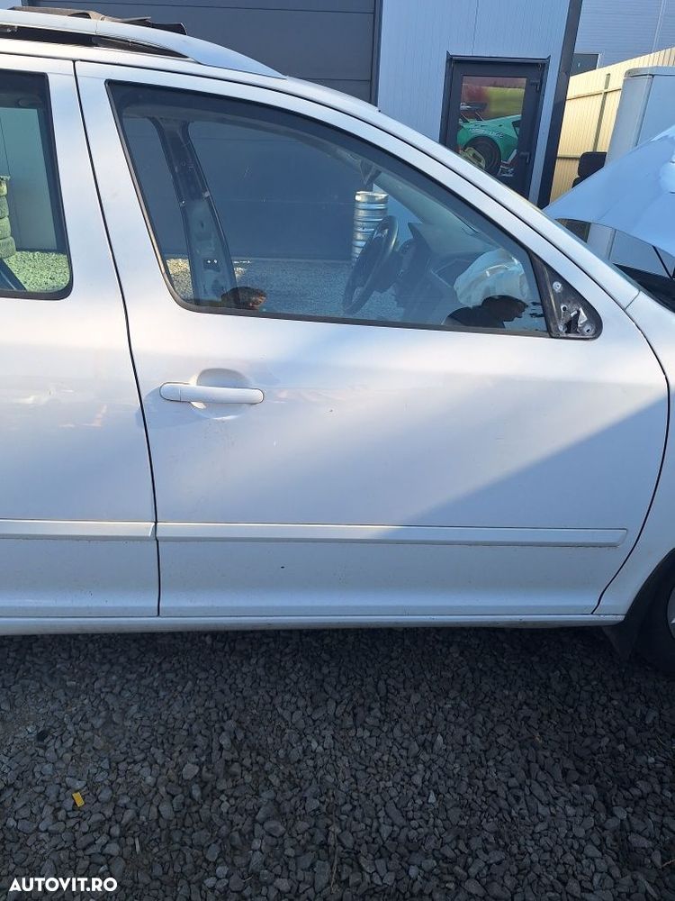 Usi usi Skoda Octavia 2 an 2005-2013 cod culoare 1026 albe - 6