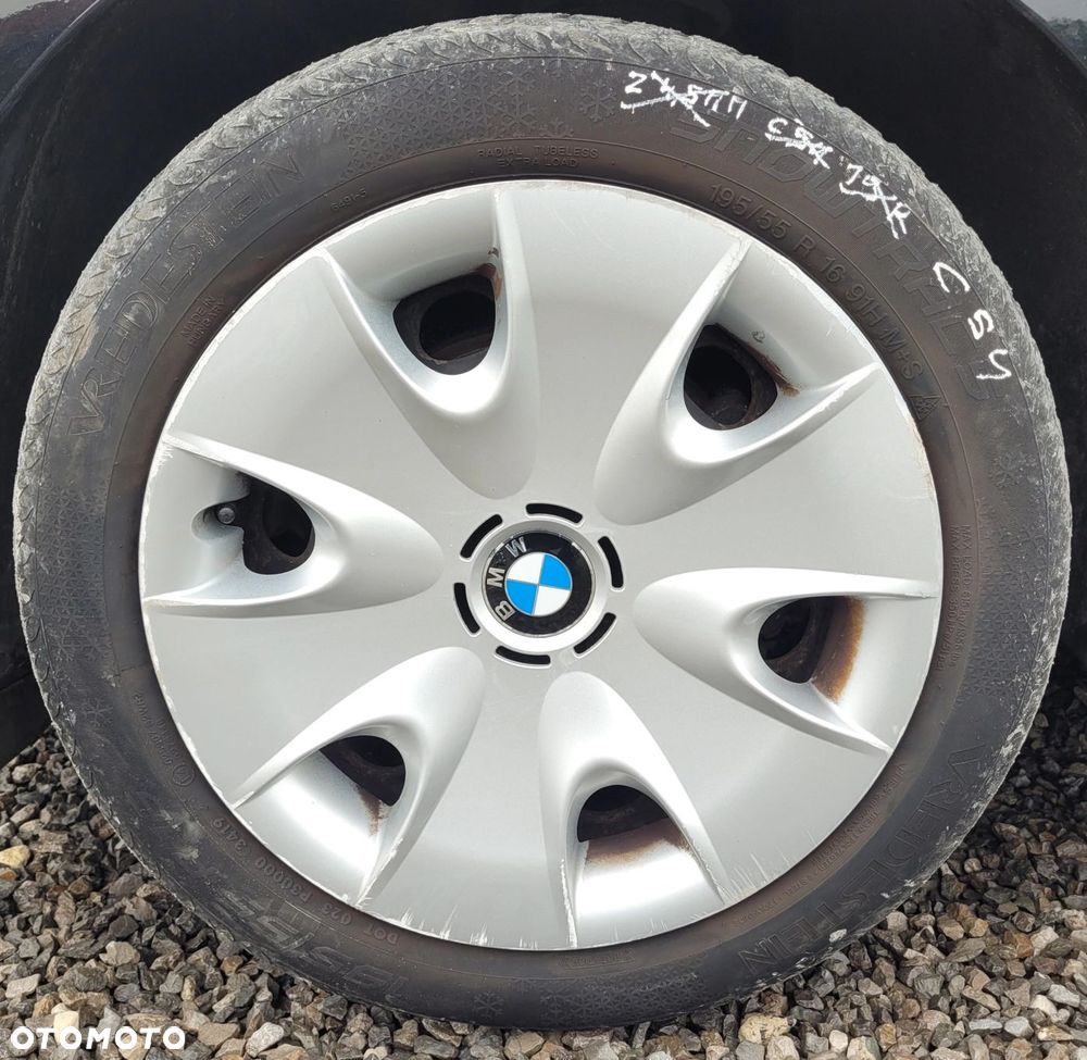 KOŁA FELGI STALOWE 16'' Z OPONAMI I KOŁPAKAMI BMW E81 E82 E87 E88 - 1