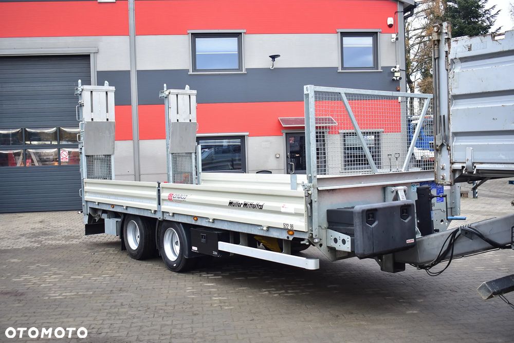 Müller-Mitteltal Przyczepa niskopodwoziowa/ Tandem/ do transportu maszyn budowlanych, kontenerów/ DMC : 18.000 KG/ Najazdy/ Sprowadzona z Niemiec / Jak nowa ! - 29