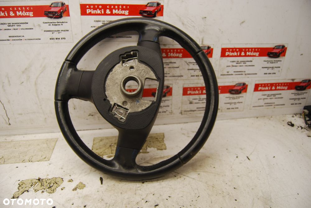 KIEROWNICA TRÓJRAMIENNA SKÓRZANA 6Q0419091AA VW POLO IV 9N LIFT TOURAN - 5