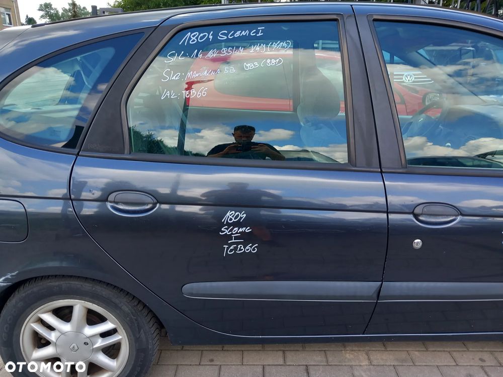 RENAULT SCENIC I DRZWI PRAWE TYLNE PRAWY TYŁ KOLOR: TEB66 - 1