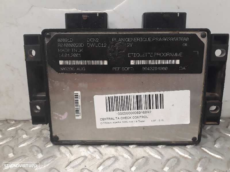CENTRALINA CHECK CONTROL CITROEN XSARA 1.9 D 68CV 1905CC - 1