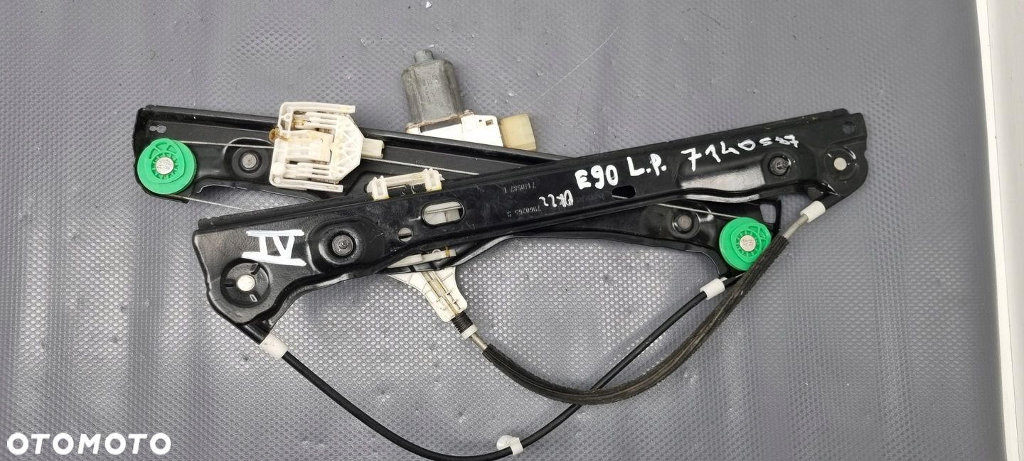 BMW E90 E91 PODNOŚNIK SZYBY LEWY PRZÓD 7140587 - 12